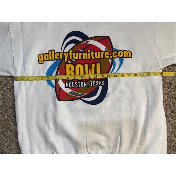 Vintage 2000 Galley Furniture Bowl Houston Bowl NCAA Football Sweatshirt Large - Picture 8 of 13
